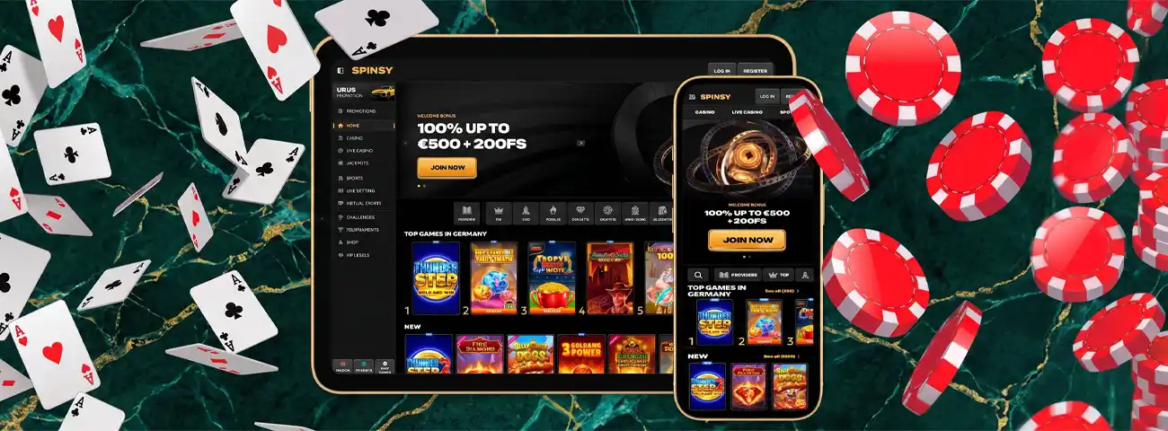 Spinsy casino application